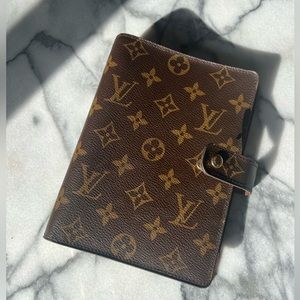 Louis Vuitton Medium Agenda Cover Classic Monogram // in Box with Duster